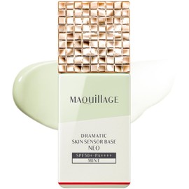 MAQUILLAGE Dramatic Skin Sensor Base NEO Mint 8.5 fl oz (250 ml) SPF50+ · PA++++ | Makeup Primer | Liquid | Fragrance-Free | Long-Lasting Makeup, Reduces Shine, UV Protection, Pore Correction, Tone Up