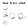 Hoop Cheetah Earrings 925 Sterling Silver Leopard Earrings for Women
