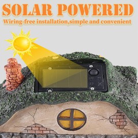 Fairy Garden Accessories,Solar Fairy Garden Statue Lights House for Fairies Yard Art Sculpture Decoration Accessoriy Outdoor Miniature Garden Outdoor Decor Accessories