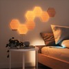 Nanoleaf Elements Wood Look Smart Wall Lights, Hexagon LED Wall