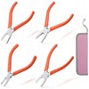 LEONTOOL End Plastic Nippers, Set of 4, Precision End Nippers,