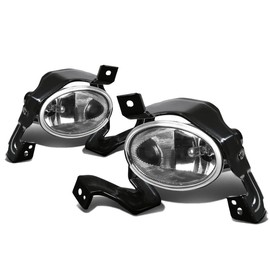 DNA MOTORING FL-HCRV10-CH Front Bumper Fog Light Driver & Passenger Side Enhance visibility [Compatible with 10-11 Honda CRV]