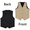DiBanGu Champagne Vest for Men's Casual and Formal Dress Waistcoat