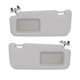 FITIPICI Driver Left & Passenger Right Side Sun Visor Compatible with Toyota Corolla 2007 2008 2009 2010 2011 2012 2013 Replacement Sunshade # 74320-12E00-B0, 74310-12L80-B0