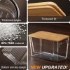 2 Pack Bamboo Lid Large Capacity Clear Storage Bins Pantry