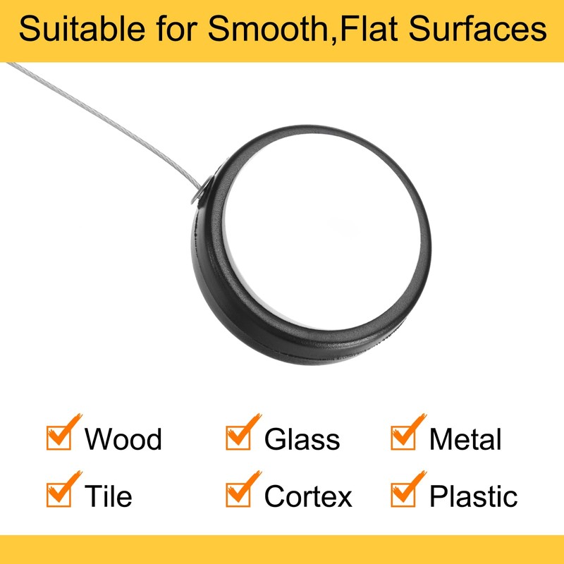 sourcing map 3.3ft Retractable Cable Lock with Latch Remote Control