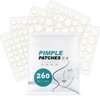 Pimple Patches 260 PCS Value Pack, Spot Patches in 4 Sizes,Mild Formula Pimple Patch, Skin-Friendly & Hypoallergenic