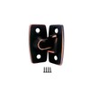 QCAA Heavy Forged Solid Brass Door Latch, 90 Degree Right