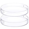 Menkxi 2 Pcs 12 Inch Acrylic Round Tray with Handles