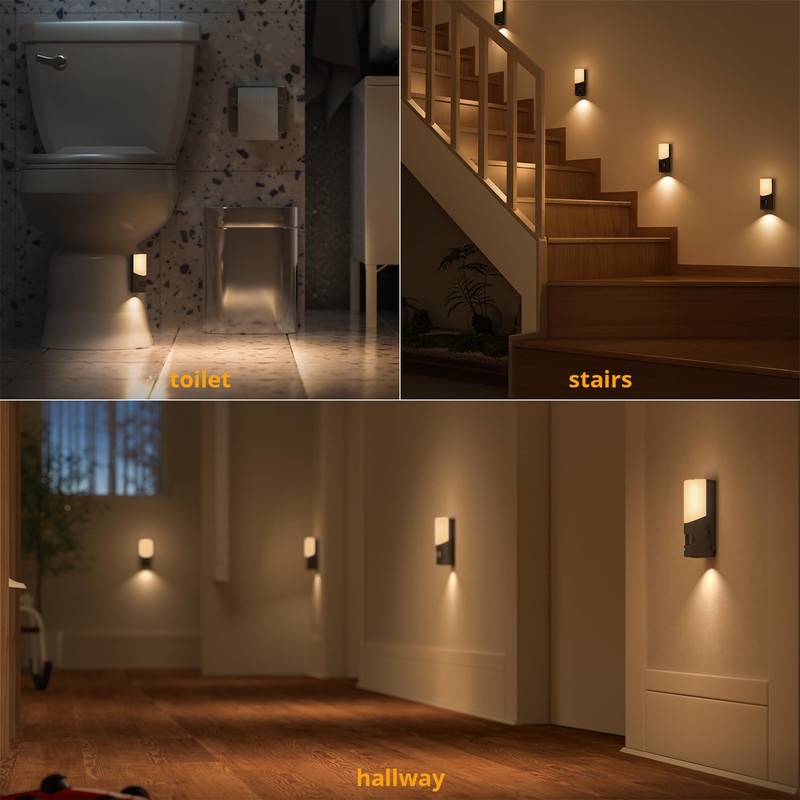 Lyridz Rechargeable Wall Sconce, LED Motion Sensor Night Light, Stick-on