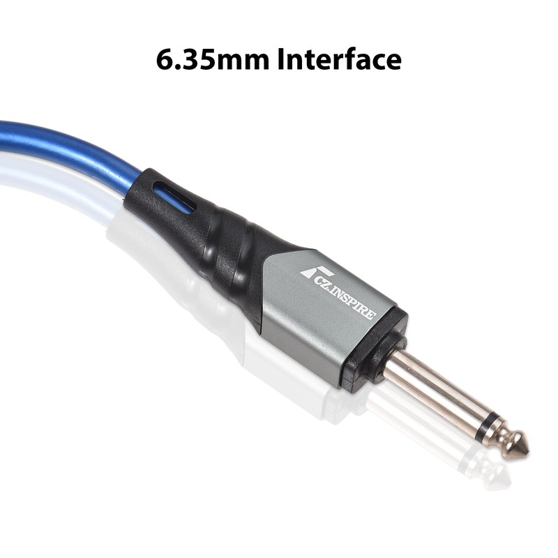 1/4 Inch Audio Instrument Cable 10ft Noise Reduction Dual Straight