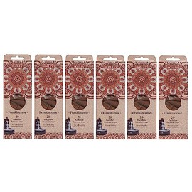 Hosley 120 Pack of Backflow Fragrance Incense Cones Frankincense Infused with Essential Oils. Ideal Gift for Wedding, Events, Aromatherapy, Spa, Reiki, Meditation, Bathroom Setting