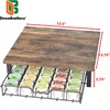 DecoBrothers K-Cup Holder Drawer for 30 Coffee Pods Storage, Rustic