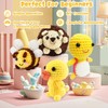 Xerteam Beginners Crochet Kit, DIY Knitting Kits 4pcs Complete Animals