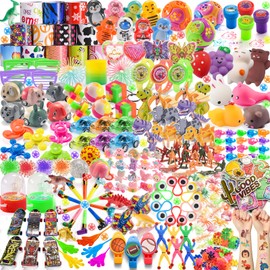 Yutin 400PCS Party Favor for Kids Pinata Stuffer, Treasure Chest Prize Box Toys for Kids Classroom, Goodie Bags Stuffers, Small Toy Bulk Prizes for Kids 4-8 8-12 3-5, Birthday Gifts Bag Toys Fillers