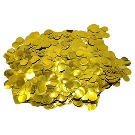 Gold Confetti 50g, 1,5cm Round Foil Confetti for Weding, Party and Table Decoration