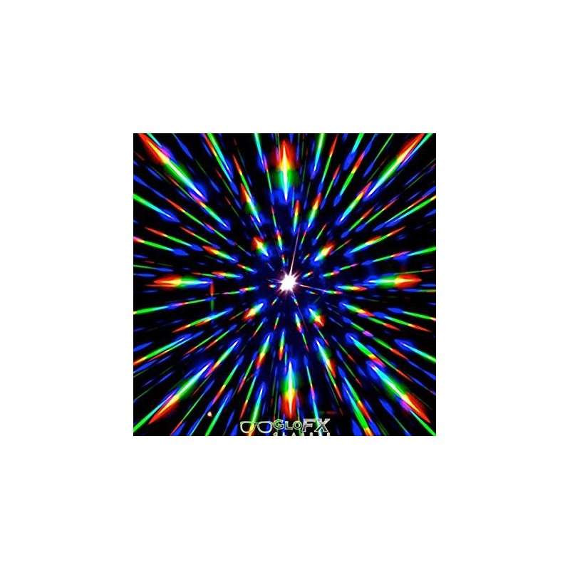 GloFX Matrix Double Diffraction Glasses - Black Intense Rave Party