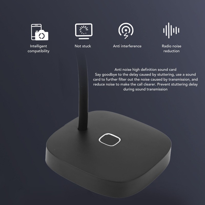 USB Computer Microphone PC Microphone Desktop Omnidirectional Condenser PC Laptop
