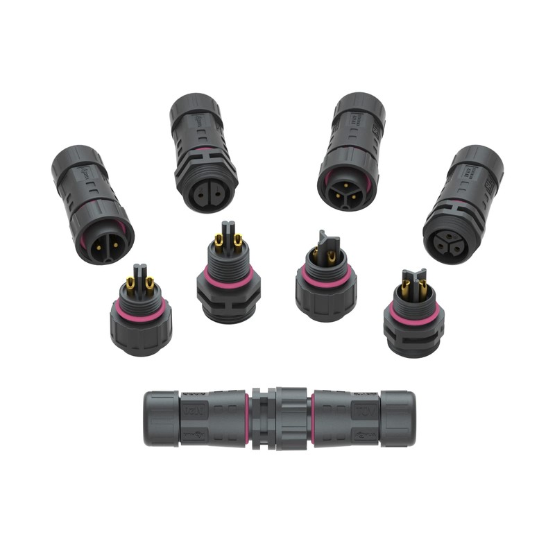 AOHUA M20 Waterproof Connector IP68 Outdoor Electrical Plug Wire to
