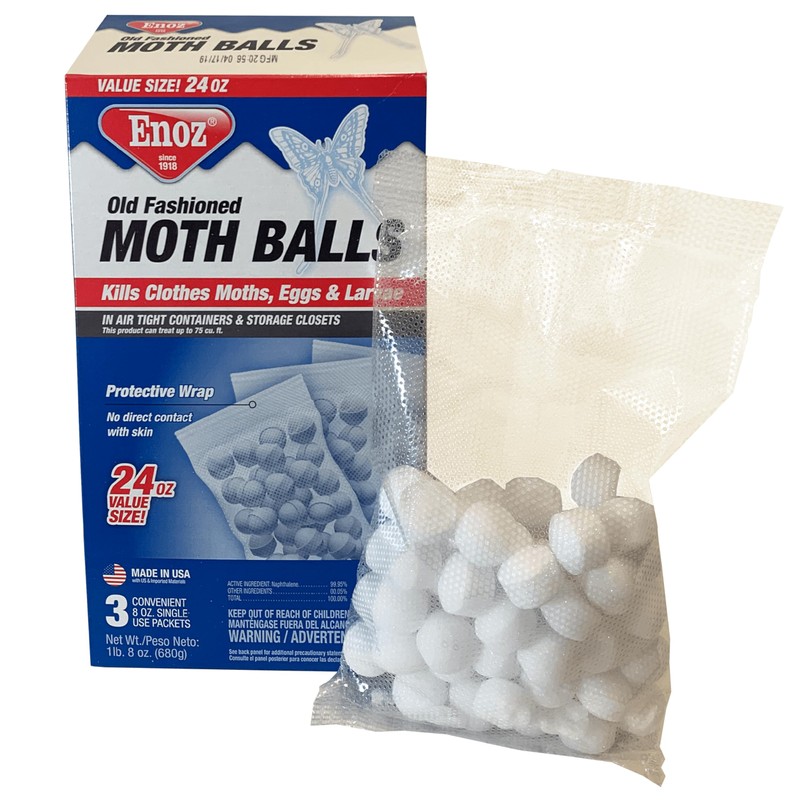 Made in The USA Old Fashioned Moth Balls - 24