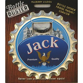 Mulberry Studio Bottle Opener Fridge Magnet Coaster All in One - Jack