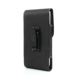 DFV mobile - Leather Flip Belt Clip Metal Case Holster Vertical für Iqoo 10 Pro (2022) - Black