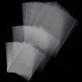 Shrink Wrap Bags, 200 Pieces PVC Clear Heat Shrink Wrap Shrink Film Bag for Presents, Packaging, Homemade DIY Projects, Bath Bombs, Candles (10 x 12 Inch, 8 x 10 Inch, 4 x 6 Inch)