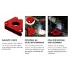 alflow Arrow Welding Magnet 6pcs,5" Magnets Welding Clamps and Holding