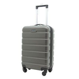 Travelers Club Harper Luggage, Charcoal, 22-Inch Carry-On