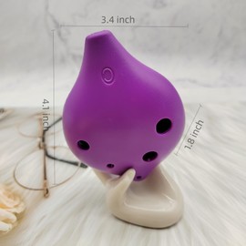 SIKATIHU 6 Hole Ocarina C Key Plastic Ocarina Music Instrument for beginner Best Gift for Adults kids (Purple)