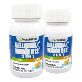 Kit De 2 Suplementos Complejo B Bellodmax Tecnu® Energía Sin Sabor