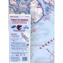 Fish-N-Map Strait of Georgia: (Vancouver & Nanaimo to Courtenay & Powell River)