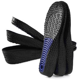 Height Increase Insole Arch Support Elastic Shock Absorbing Sports Shoe Insoles, Heel Lift Inserts Elevator Insoles for Men & Women (3.5cm-black, Women US 7-8.5)