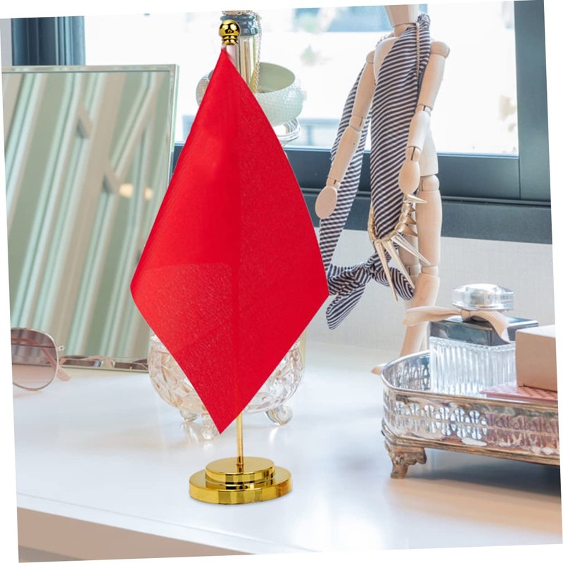 Operitacx Conference Room Flag Pole Stable Metal Flagpoles Desk Flag