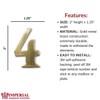 Self-Adhesive 2" Inch Imperial Brass Mailbox Number #4
