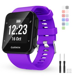 BaayCerrie for Garmin Forerunner 35 Watch Band Replacement, Soft Silicone Strap Wristband Compatible with Forerunner 35 Smartwatch