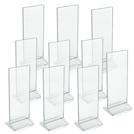 Azar Displays 142745 4.25" W x 11" H Vertical Top-Load Sign Holder