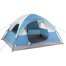 LET'S CAMP 3 Person Backpacking Tent,Portable Lightweight Waterproof Windproof Easy Setup Backpacking Tent,Great for Camping Hiking Mountaineering,Blue