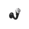 Speedy Accessories Crystal Palma Curtain Tie Back Hooks, Black, 2