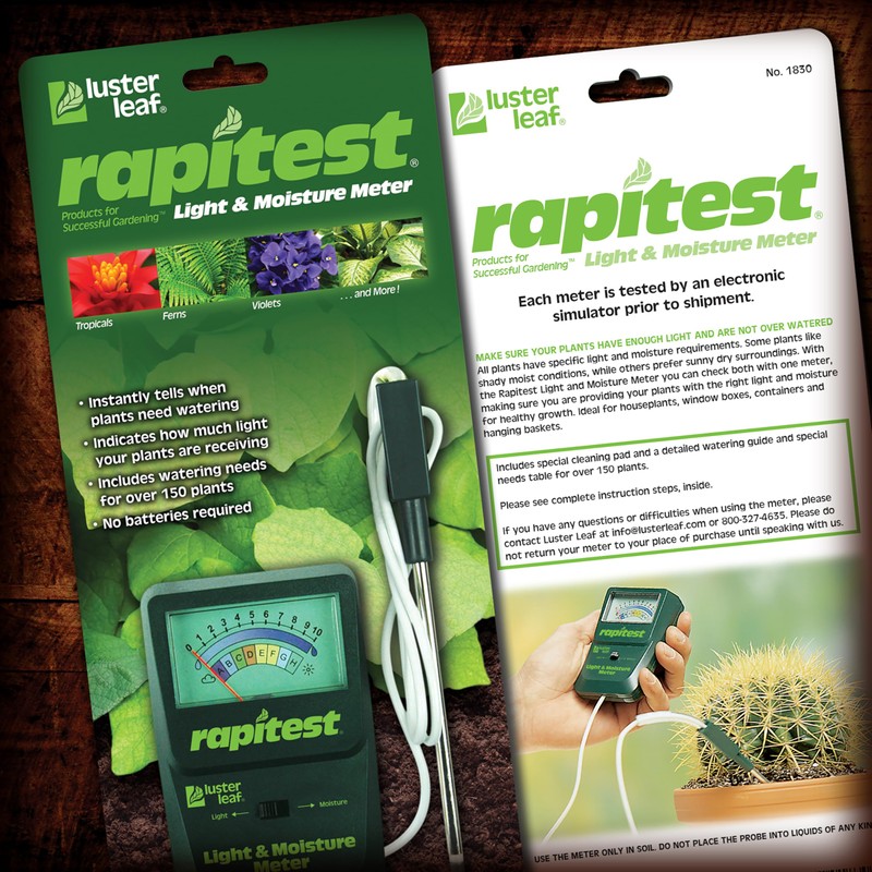 Luster Leaf JEN-639 Rapitest Moisture and Light Combo Meter