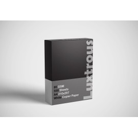 Luxtrous A4 White Paper - 80gsm Bright White Sheets for Premium Printing - Office Printer, Copier Paper - Perfect for Home, Office, and Presentations - Acid-Free Reams, Choose Your Quantity (1)