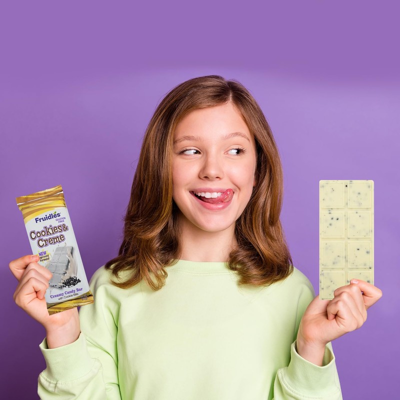 Fruidles Cookies & Cream Bark Bar, Holiday Favorite Kosher Certified,