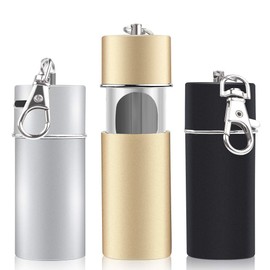 Pocket Ashtray for On the Go Pocket Ashtray Odour-Proof Ashtray to Go, Travel Ashtray 3 Colours, Black / silver / gold, Made of