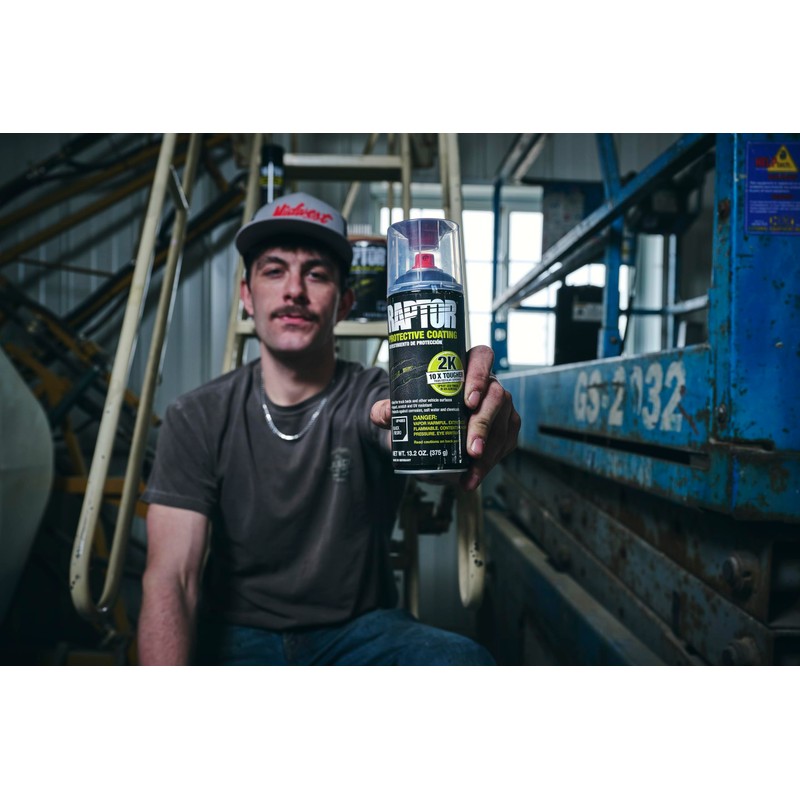 Raptor Raptor 2K Bedliner Aerosol, Protective Coating, Spray-On Truck Bed