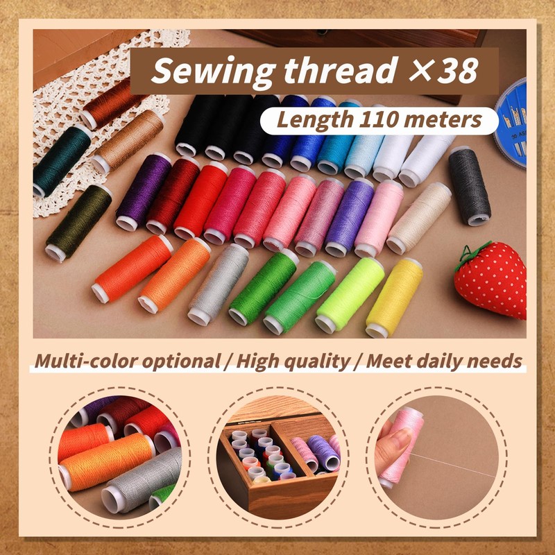 Basic Sewing Kit 196 Pcs Sewing Accessories and Supplies Sewing
