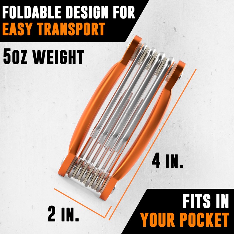 Mutt Tools Tamper Proof Star Wrench Set – Folding Security