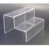 EPOSGEAR Two Step Tier Clear or Coloured Acrylic Plastic Retail
