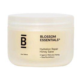 Blossom Essentials Honey Salve - Hydration Repair for Dry & Itchy Skin Hydrating Moisturizer Skincare Aloe - Volume: 8oz