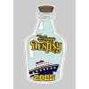 Unbranded SHIP IN A BOTTLE DCL 6"x3 1/4" Door Magnet
