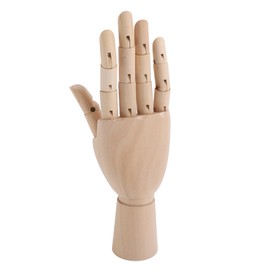 Articulated Model Portable Flexible Wooden Artist Drawing Articulated Mannequin for Sketch Desk Decoration Female Right Hand